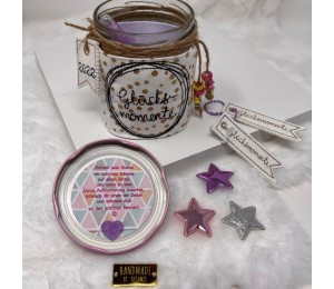 Stickserie ITH - Wunschglas Glücksglas Anhänger & liebe Worte